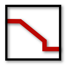 šikmý se schodem dole šikmý se schodem dole